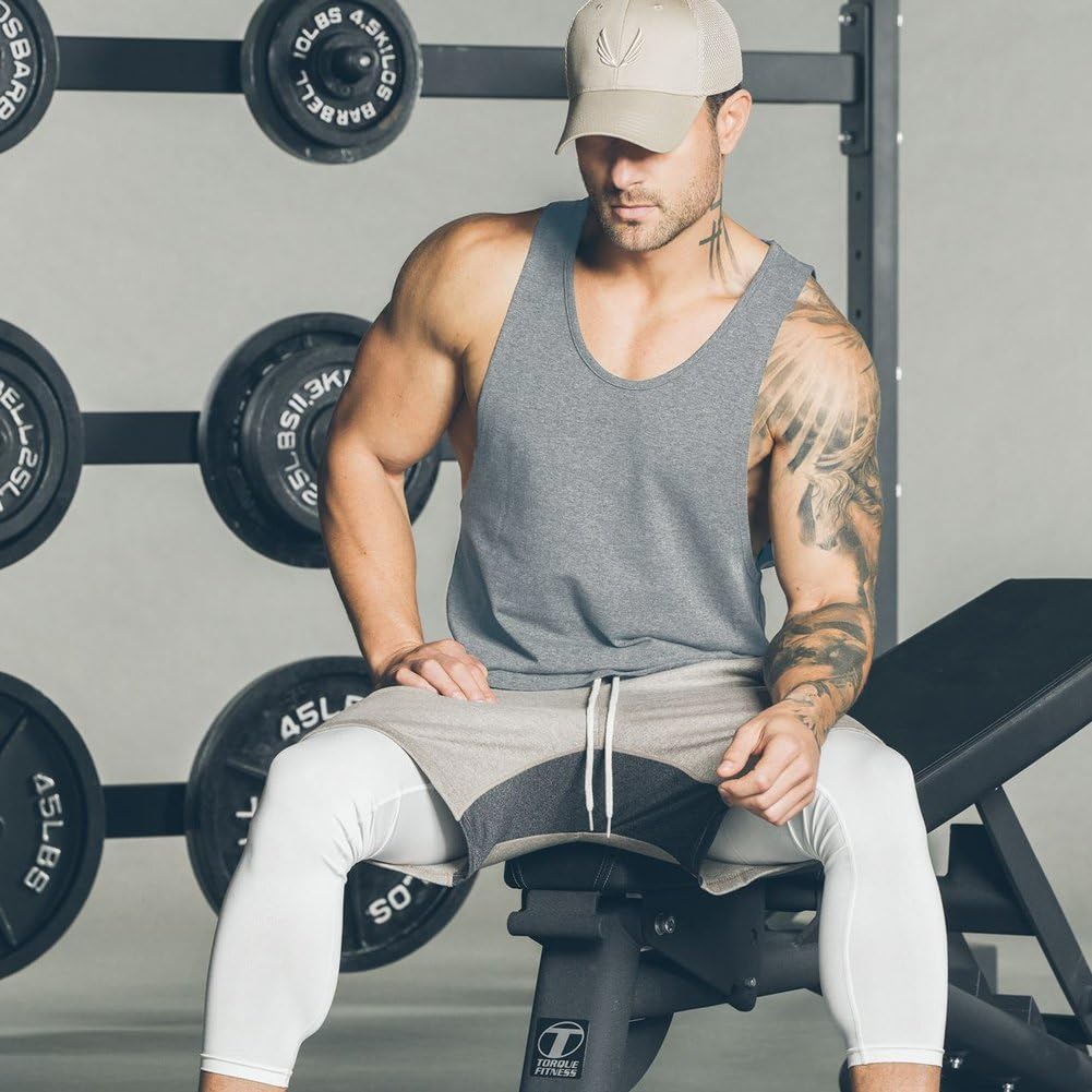 Men's Muscle Gym Workout Stringer Tank Tops Bodybuilding Fitness T-Shirts T01 - Image 3