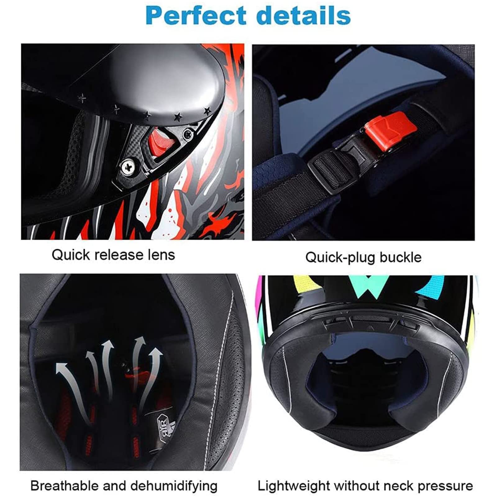 Street Motorcycle Halve Helm, Motorfiets Met Zon Vizier Open Face