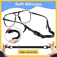 Vista 3 de kids eye glass Strap with storage box No Tail sunglass Strap Eyeglass Holder Around Neck-Adjustable Eyewear Retainer