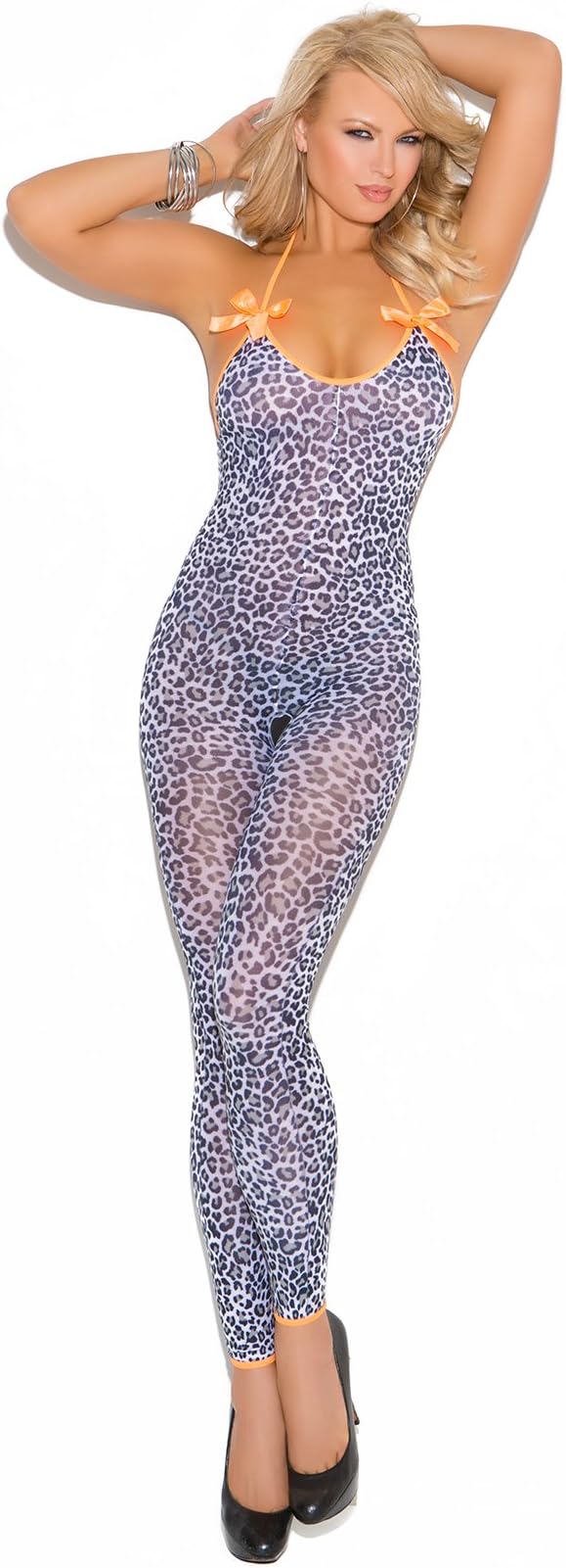 Women's Bodystocking with Satin Bows