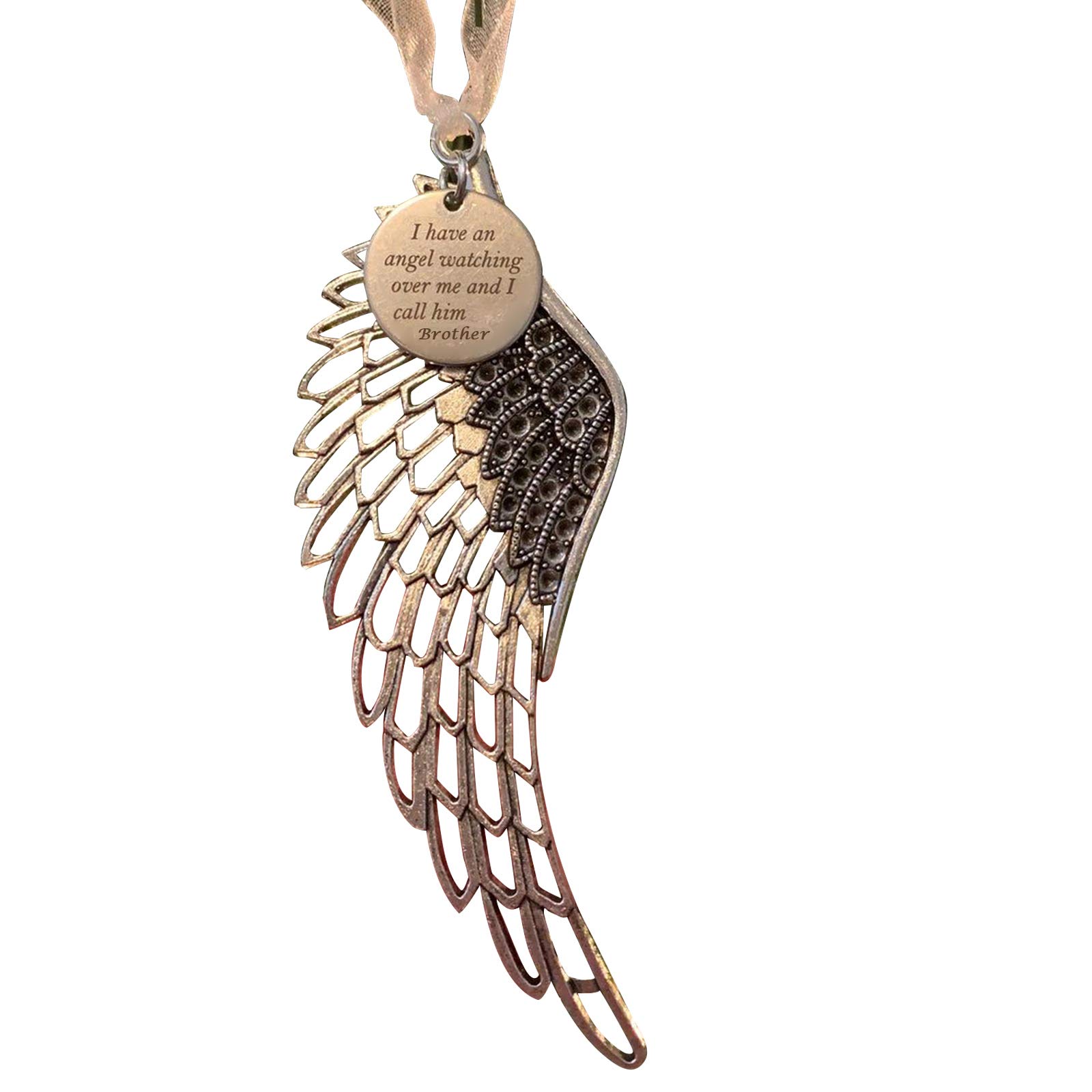 Christmas Ornaments Angel Wings - I Have an Angel Watching over Me and I Call Him Dad Ornament Retro Design Angel Wing Ornament for Memorial Remembrance Lost Loved Ones Ornament Keepsake Gift