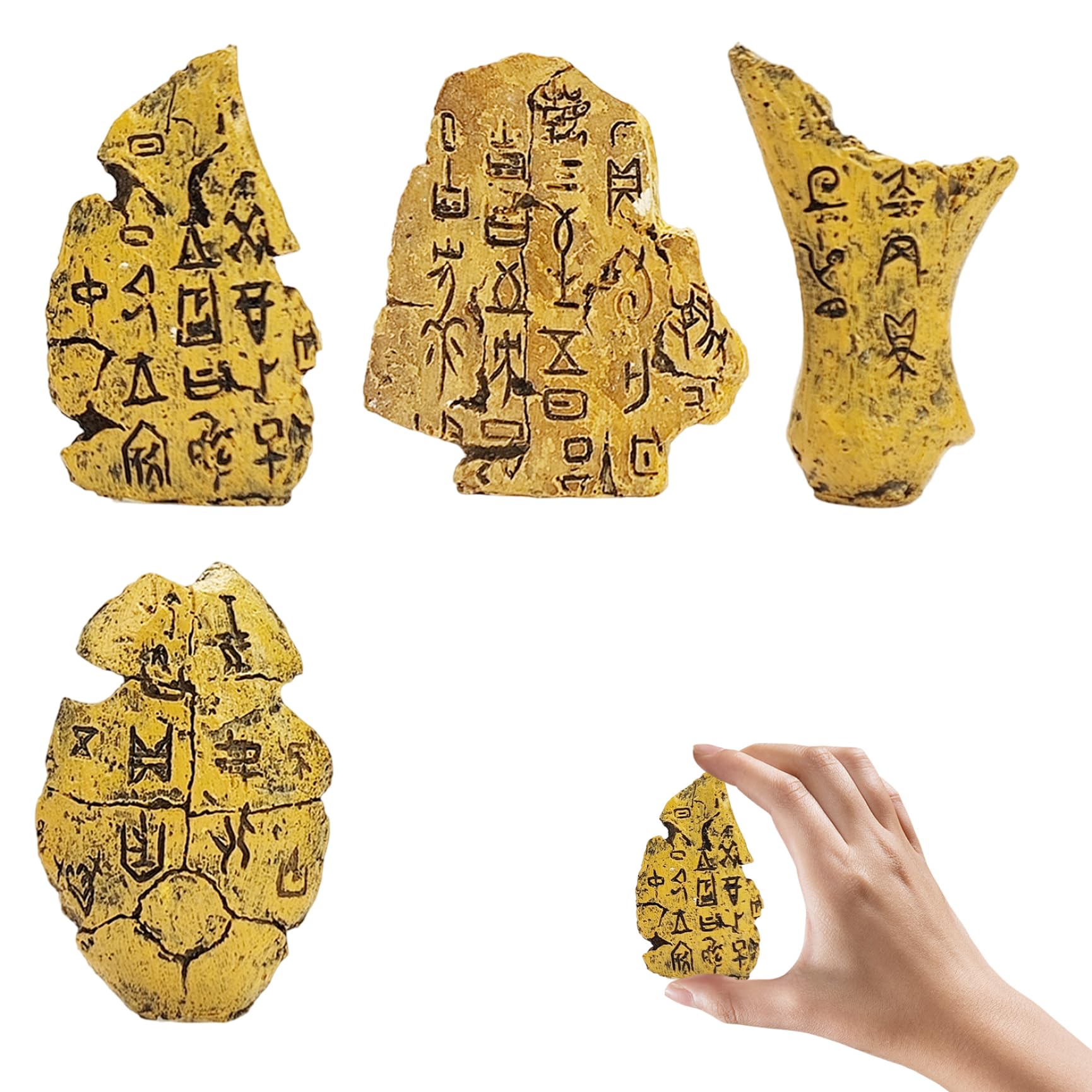 Figurines en résine Oracle Bone de fabrication artisanale et haut de gamme
