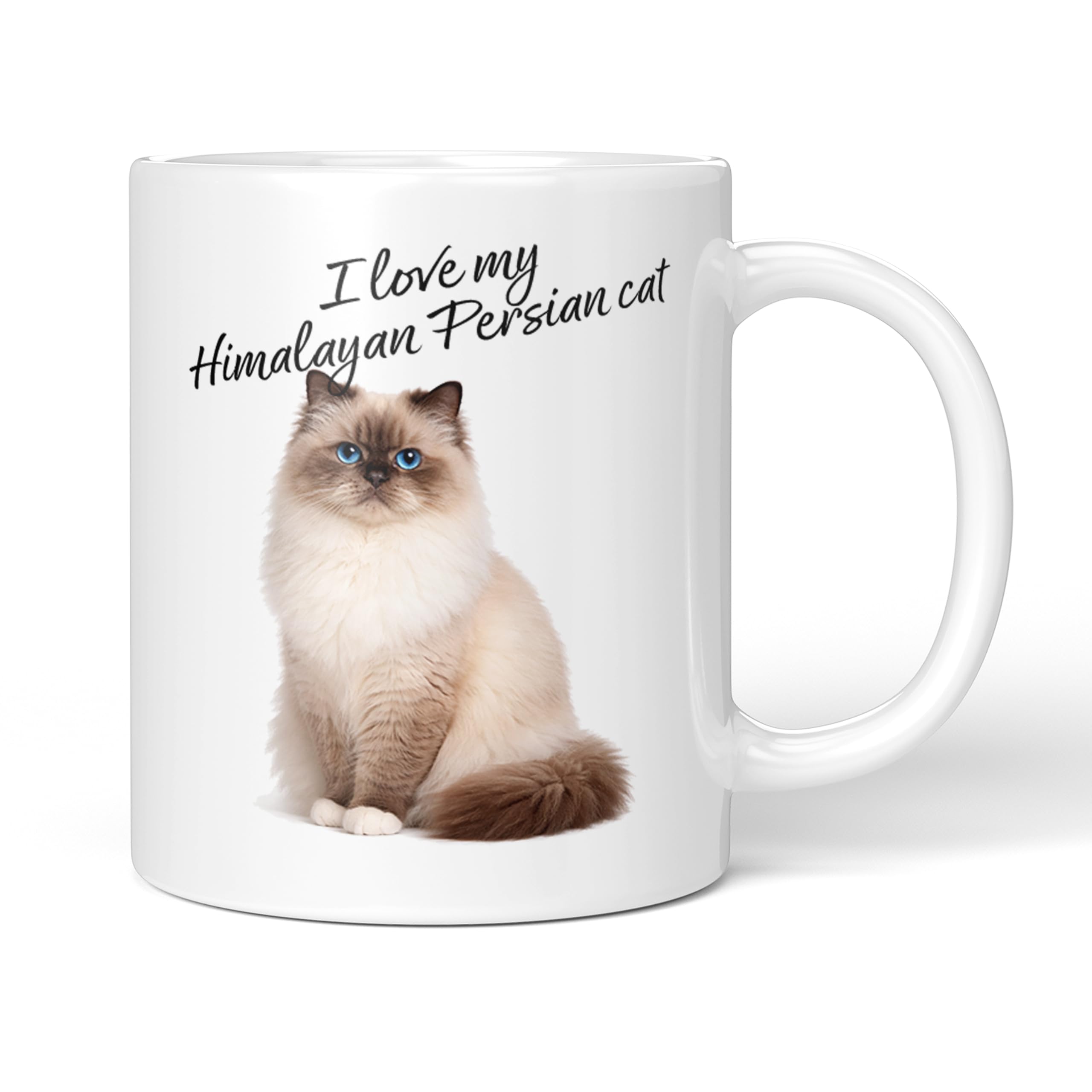Party People Himalayan Persian Cat Mug - 11oz Ceramic Coffee or Tea Cup for Cat Lovers, Christmas, Birthday, Secret Santa, Mother’s Day or Father’s Day Gift 0017