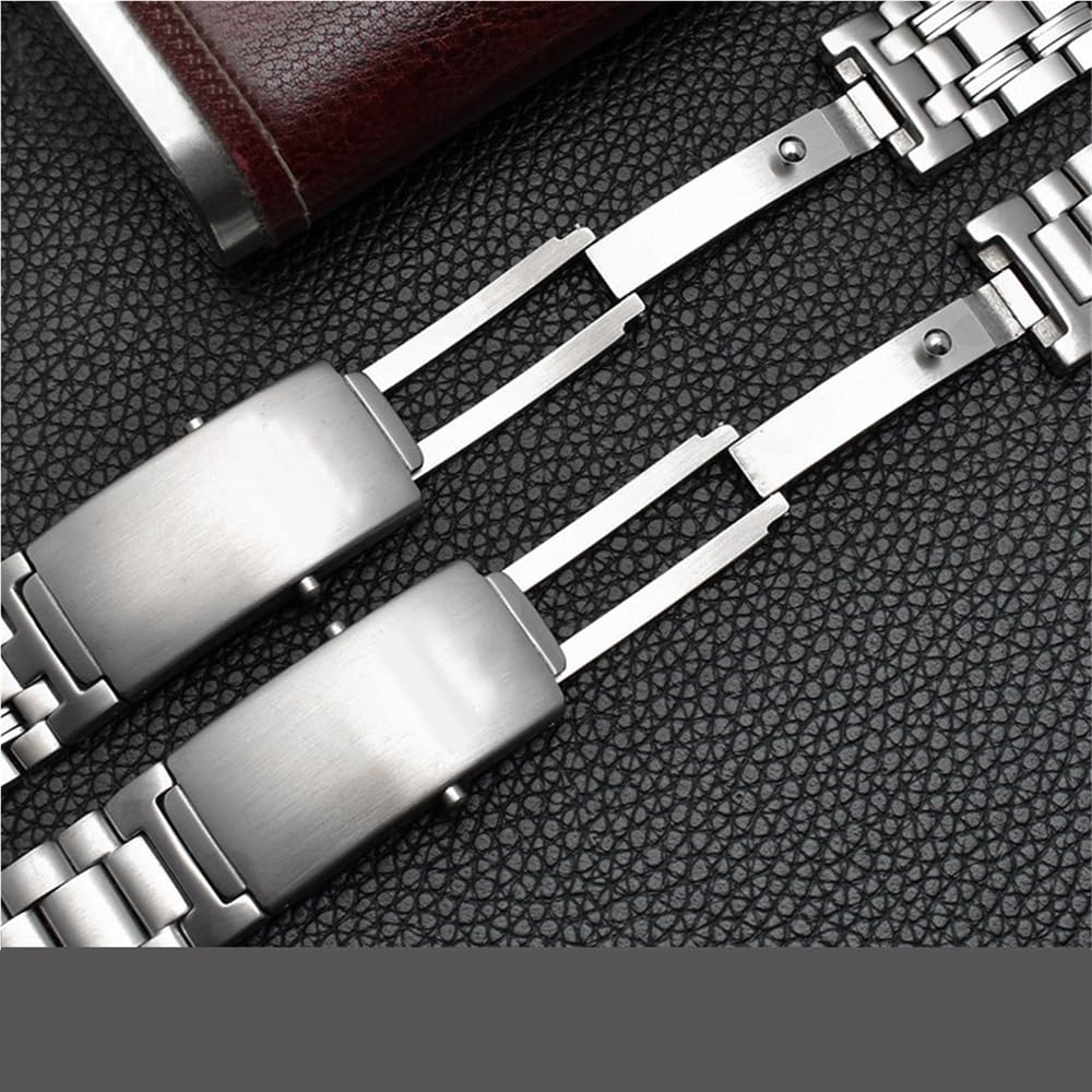 Masywny pasek stal nierdz. z zakr. końcami do Omega Seamaster 300