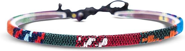 Made by Nami Cavigliera Surfer Set di 2 Uomo e Donna - Cavigliera Sottile Boho Hippie Etnico - Accessori Fatti a Mano per Festa in Spiaggia - Impermeabile e Regolabile (safari & etno) - 4