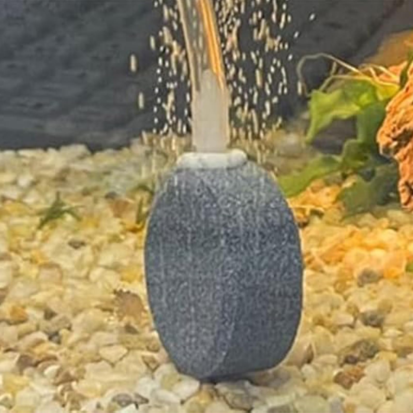 8 Pièces Diffuseur Air Aquarium, Diamètre 4 cm Pierre à Bulles pour étangs, Gravier Bulleur Aquarium, Gris Diffuseur D'oxygène, pour Aquariums, Bassins et Bassins