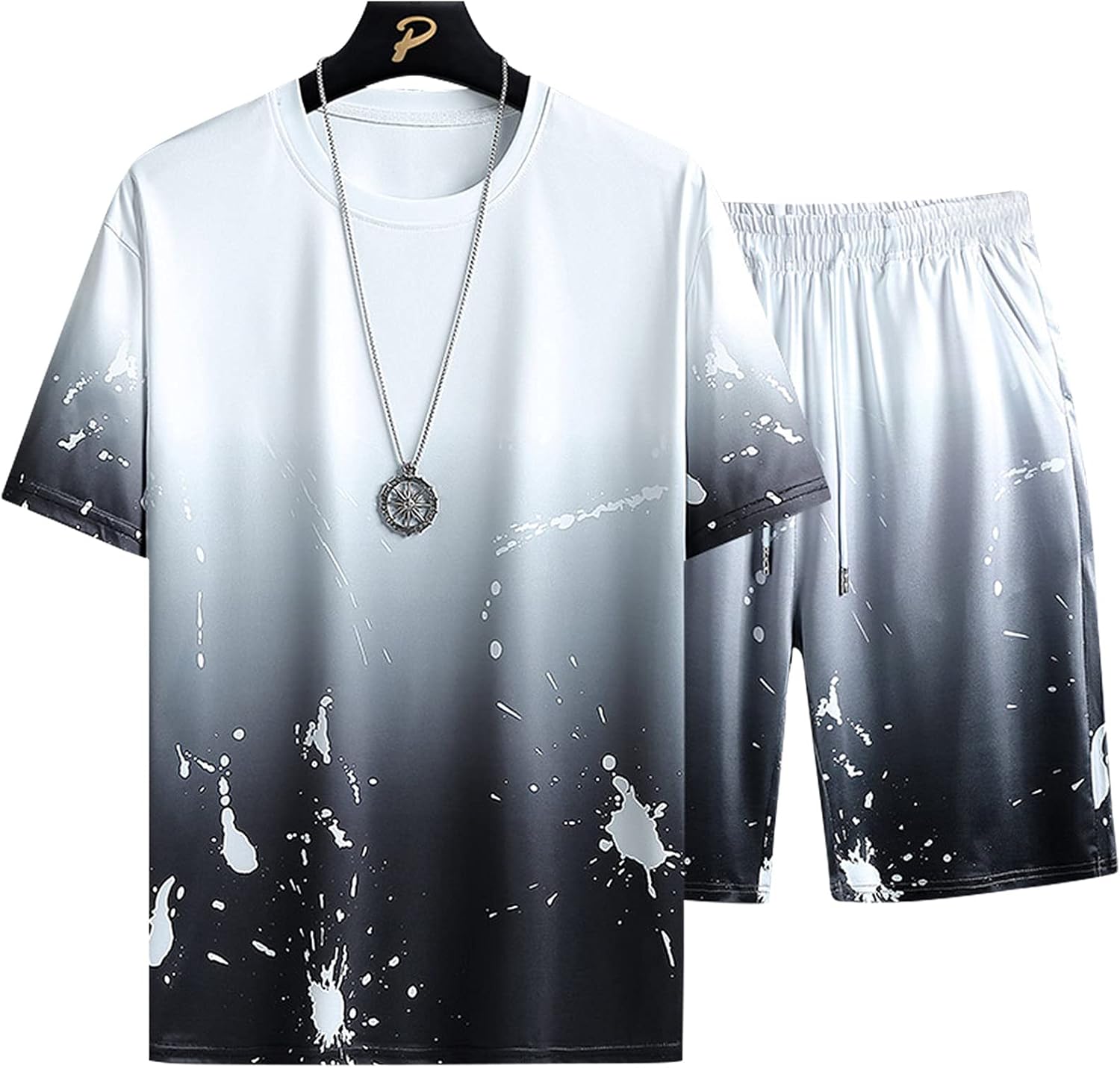 Tシャツ メンズ 半袖 上下セット 夏服 ジャージ 上下 秋 本物品質の カジュアル 春 ゆったり 夏 スポーツウェア おしゃれ