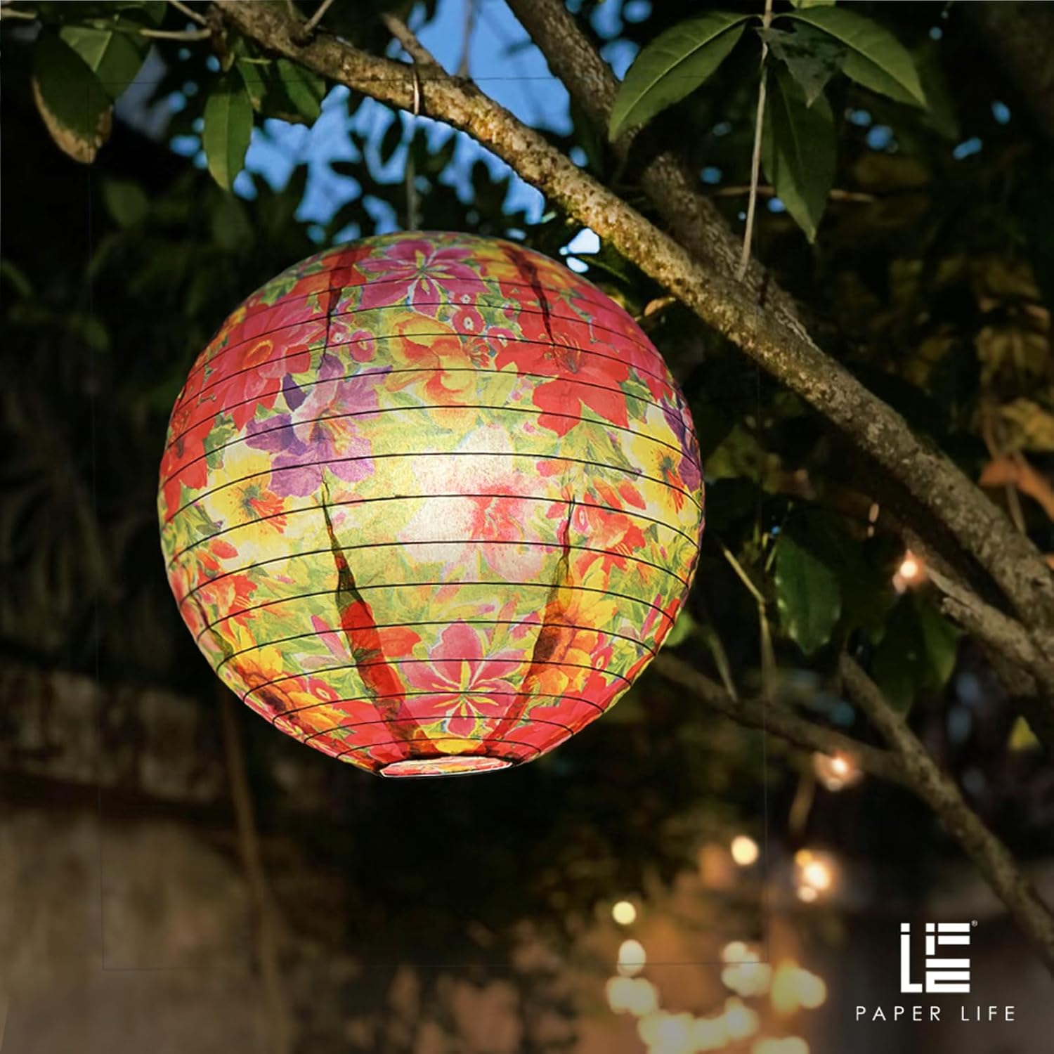 Paper Life, Foldable paper lanterns suitable for parties, weddings, classrooms, children's rooms, indoor decorative lighting, hanging lamps, popular patterned designs, (B:10 lanterns)
