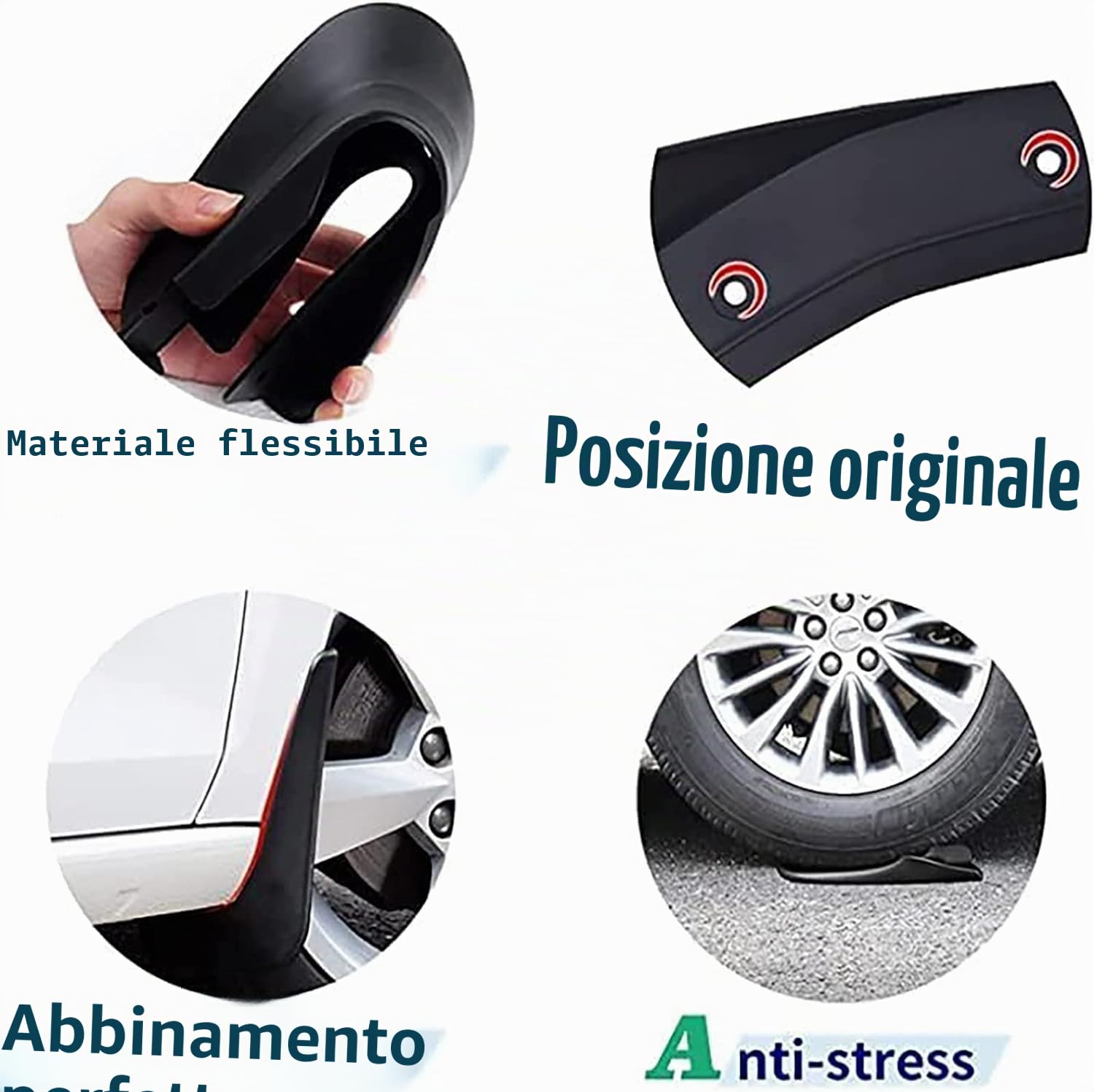 Paraspruzzi per Ford Focus MK4 Hatchback ST-Line 2019-2020, Paraspruzzi Auto Anteriore Posteriore Parafanghi Parafango Mud Flap Splash Guard Accessori