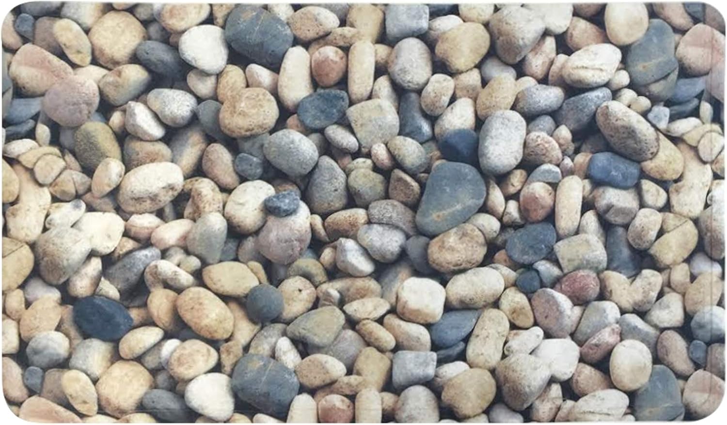 Splash Home Pebbles Printed PVC Bathtub Mats Non-Slip Extra Long Machine-Washable with 58 Strong Suction Cups, 16" x 27" Inch, Grey : Home & Kitchen
