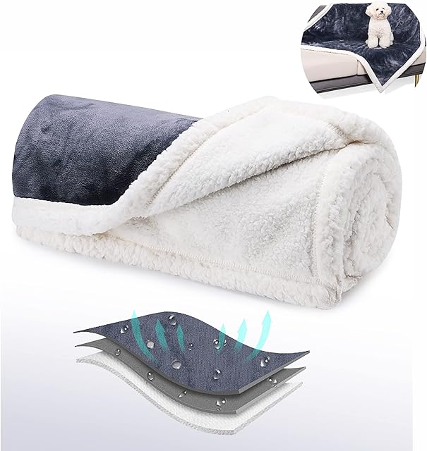 Dog Blanket, For Big Or Small Dogs,Cat Blanket/Waterproof Blanket,Dog Blankets Large Washable/Travel Blanket/Fleece Blankets For Pets/Cat Blankets /Dog Blanket For Outdoor Use (S(95cm*70cm))