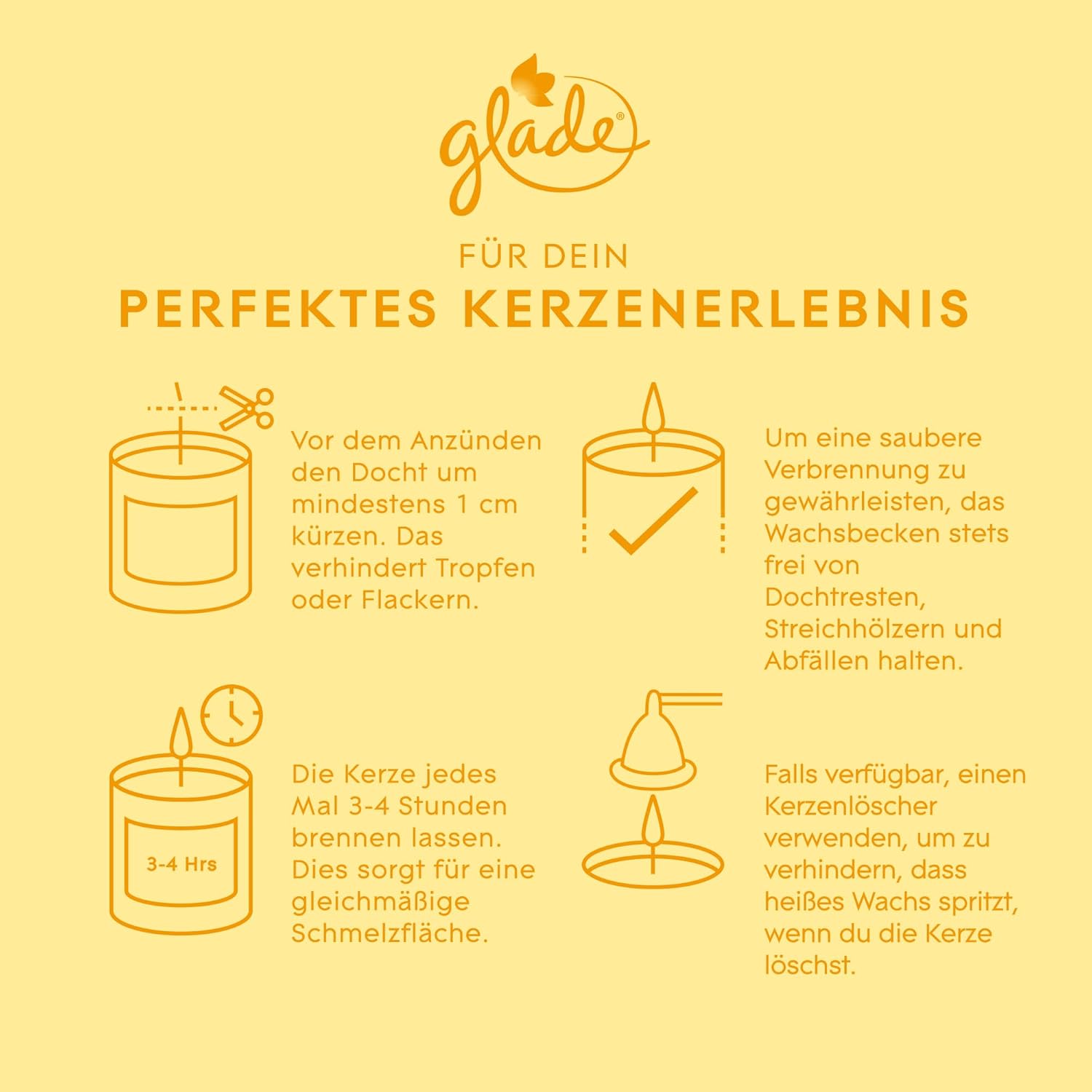 Glade Indulging Honey & Chocolate Scented Candle