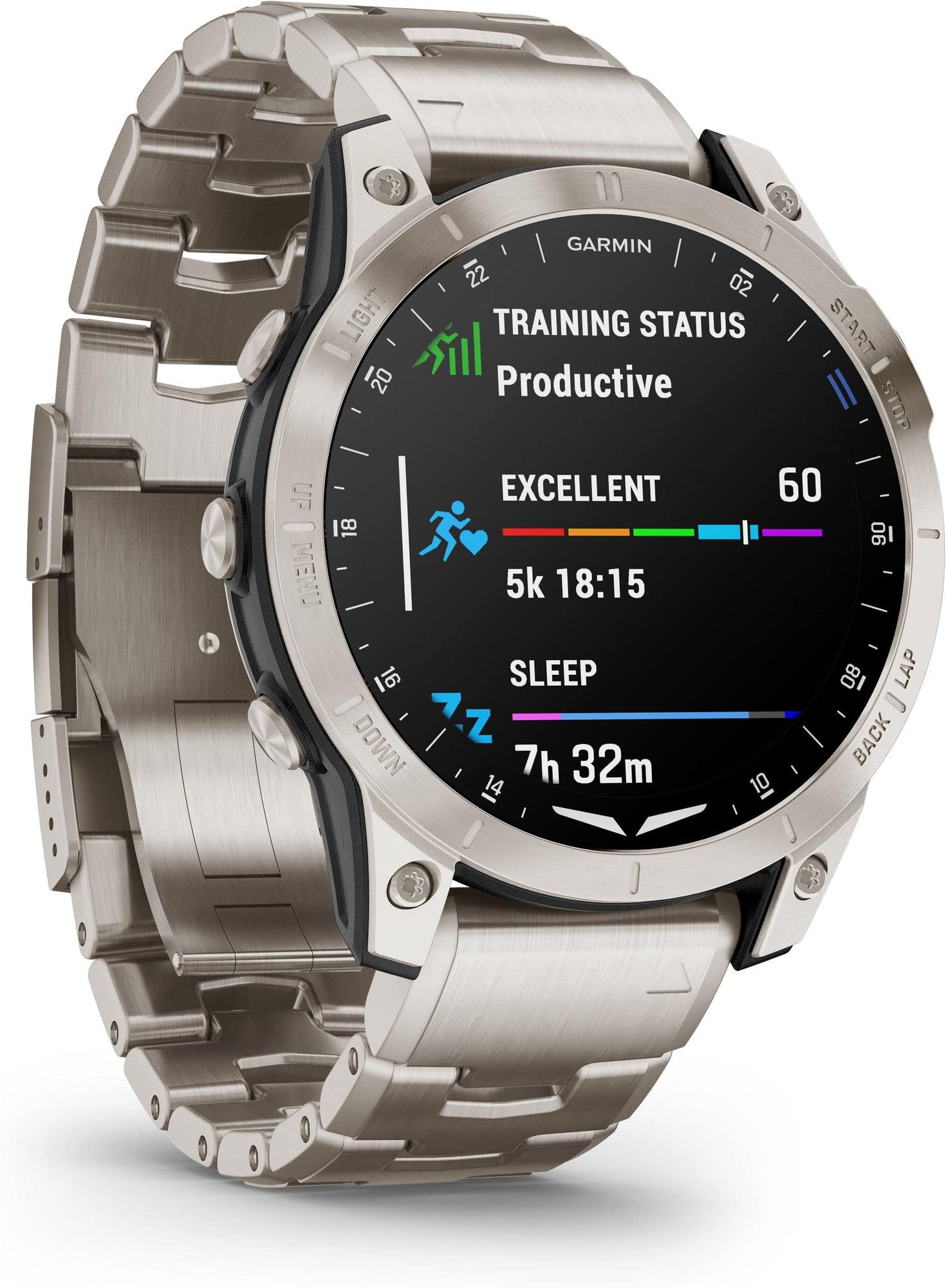 Garmin D2 Mach 1 Aviator Smartwatch with Vented Titanium Bracelet Bracciale Titanio E Silicone