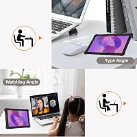 CONAPIKA Lenovo IdeaTab Pro szilikon tok állvánnyal, légpárnás ütésálló védelem - black 7