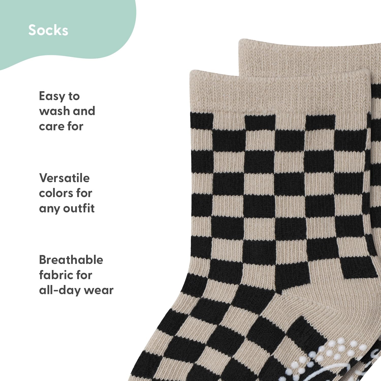 The Peanutshell Juego de 12 calcetines orgánicos para bebés de 0 a 24 meses, agarre antideslizante, de algodón suave, para recién nacidos y niños pequeños, atrevidos
