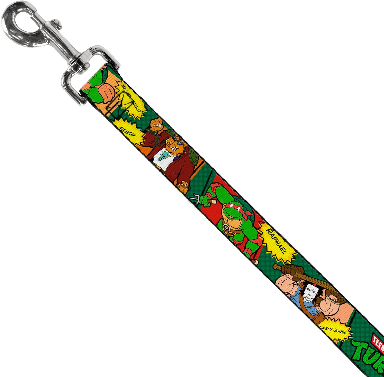 Dog Leash Ninja Turtles Character Comic Scenes 6 Feet Long 1.0 Inch Wide