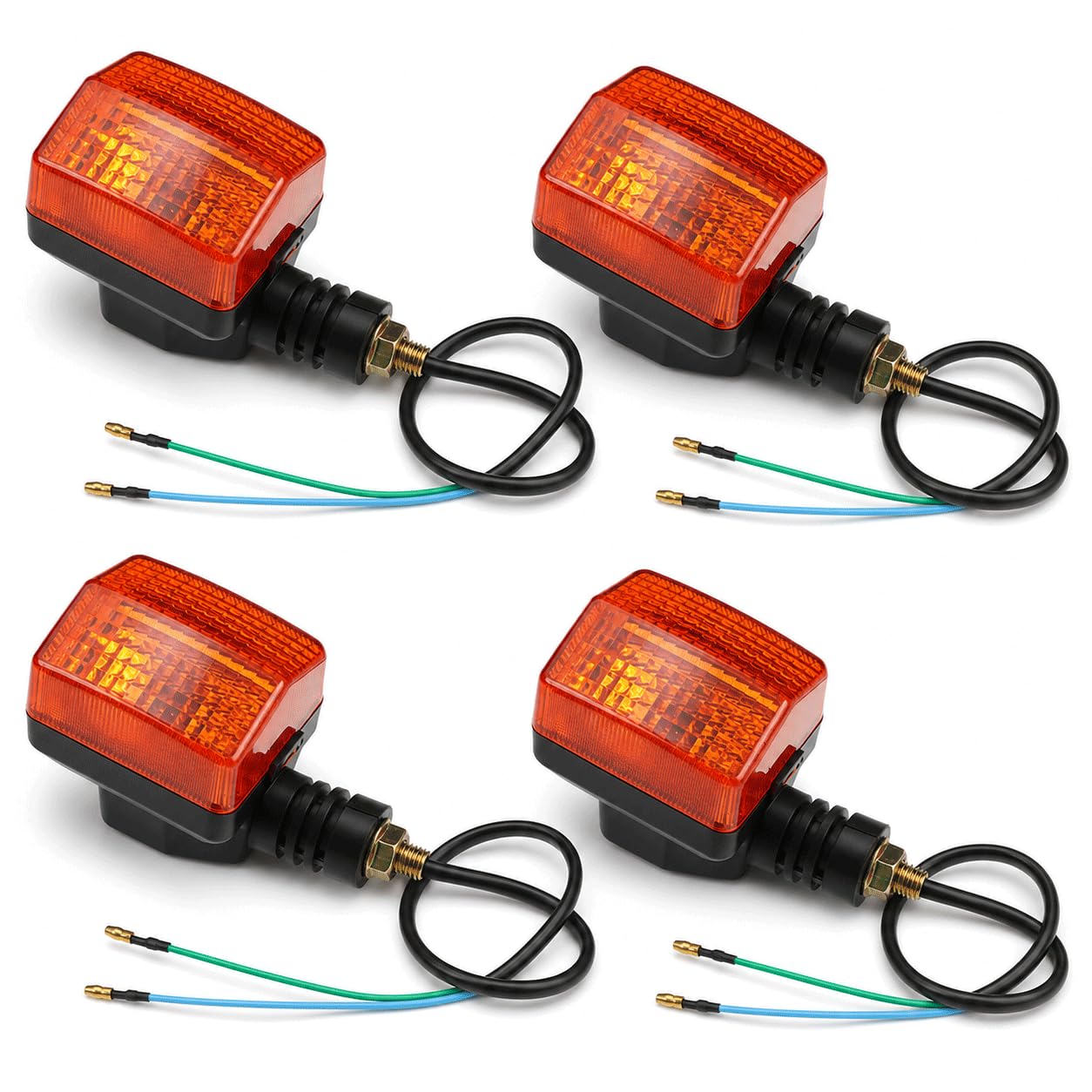 Amazon.com: QWORK 2 Pairs Motorcycle Turn Signal Light Indicators