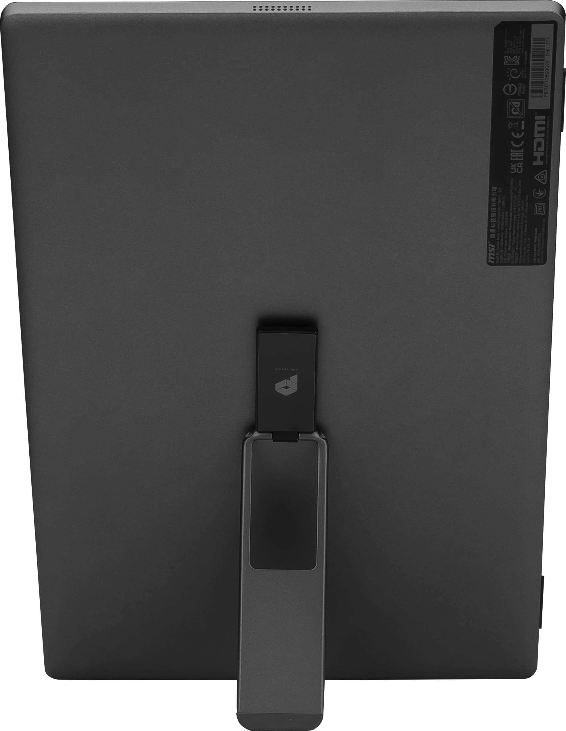 MSI PRO MP161DE portabler IPS Monitor 39,6 cm (15,6 Zoll), 60 Hz, FHD (1920x1080), Ultra Slim, USB Typ C, Mini HDMI, schwarz