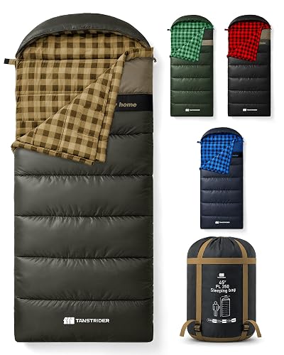 TANSTRIDER Cotton Flannel XXL Sleeping Bag
