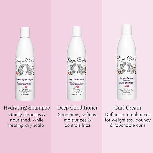 Miniatura 2 de Rizos Curls Champú hidratante acondicionador profundo y crema definidora de rizos para productos de cabello rizado tratamiento intenso y nutrición