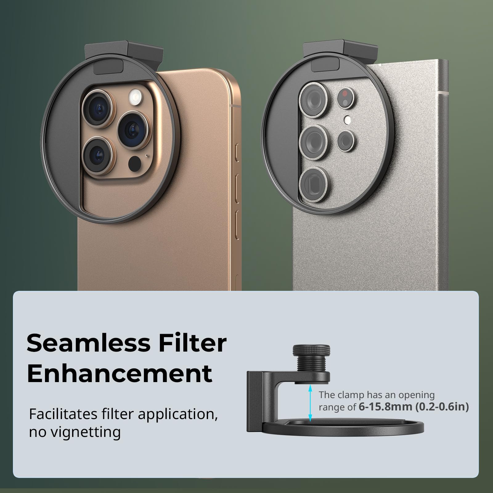 SmallRig Adattatore universale per filtro filettato da 67 mm