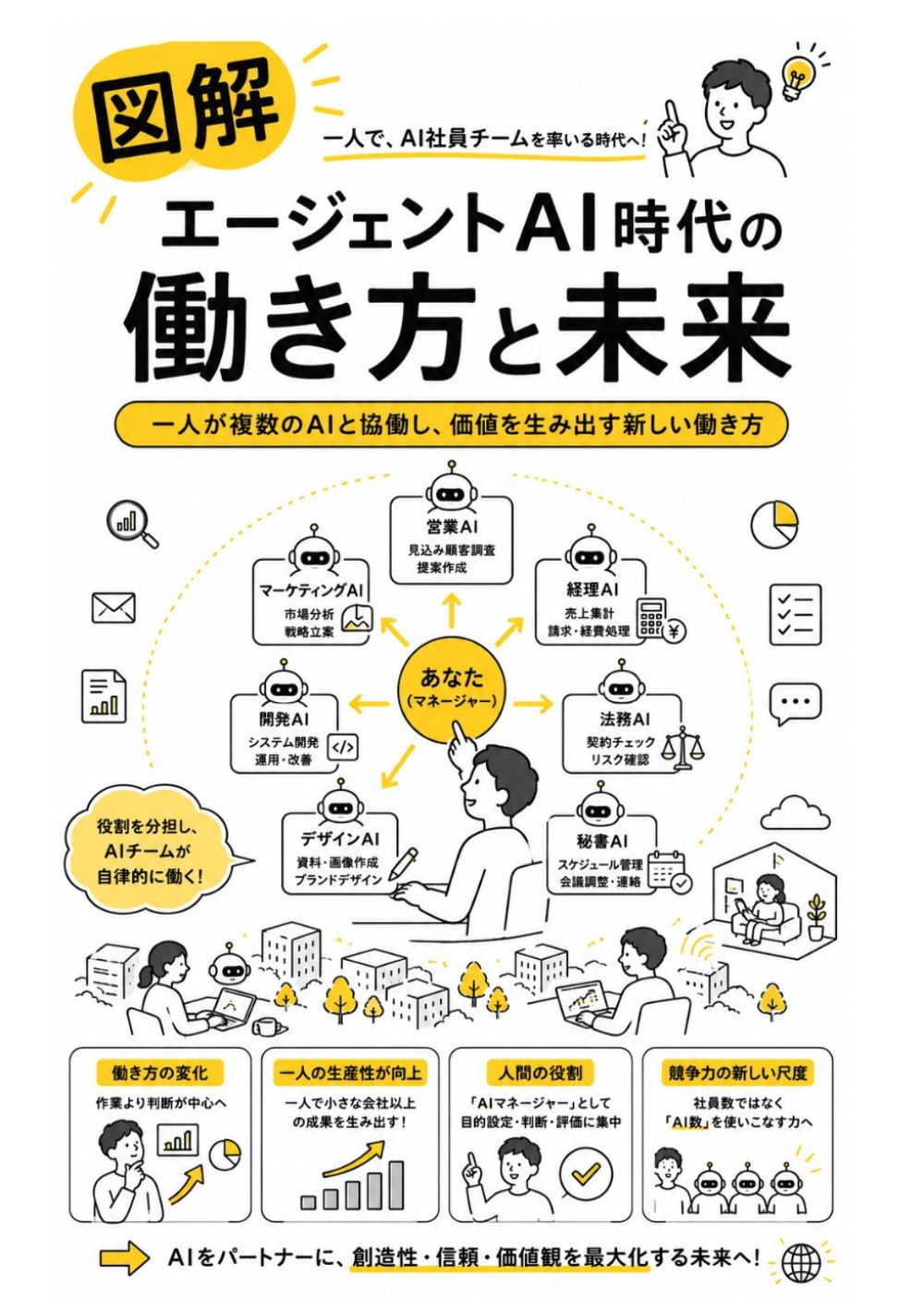 エージェントAI時代の働き方と未来: あなたの仕事と生活を変える次世代AIのすべて