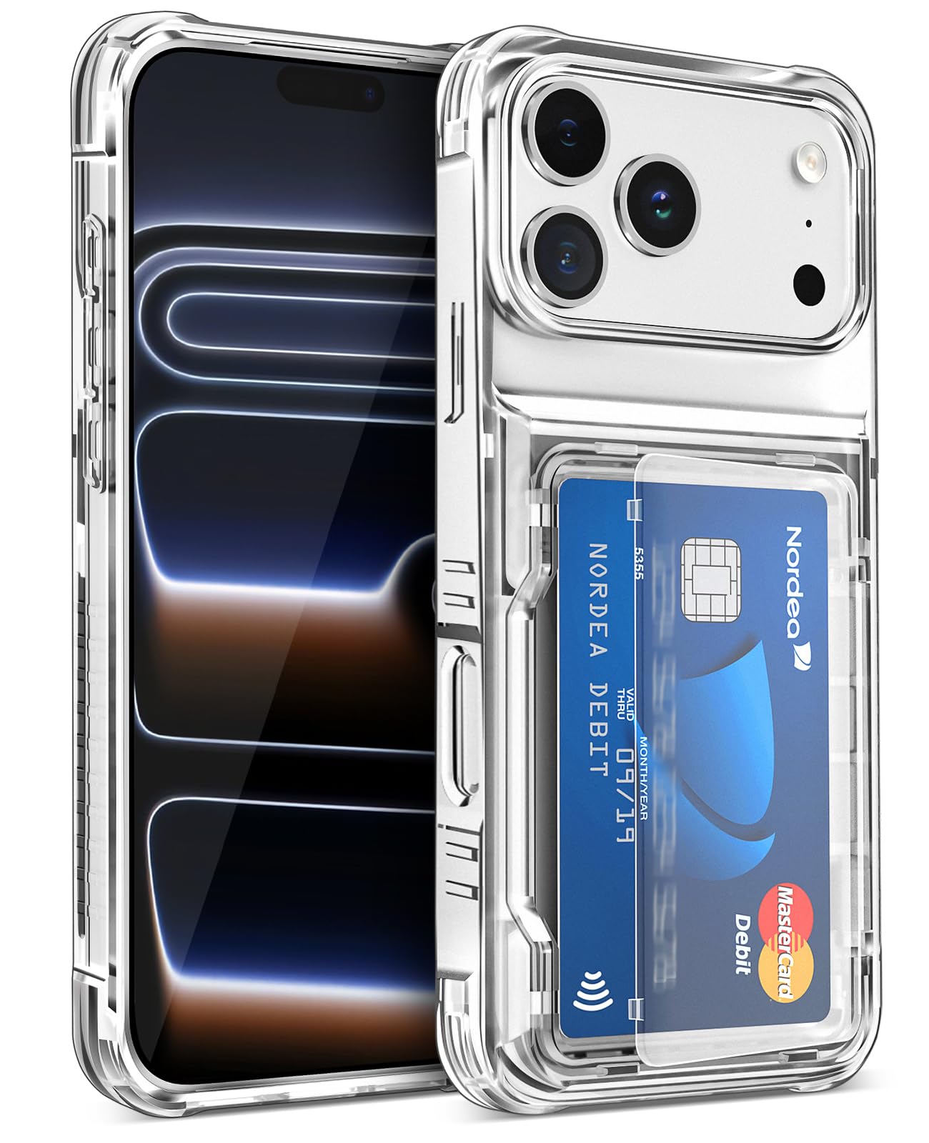 Amazon.com: Jelanry for iPhone 17 Pro Max Clear Wallet Case with