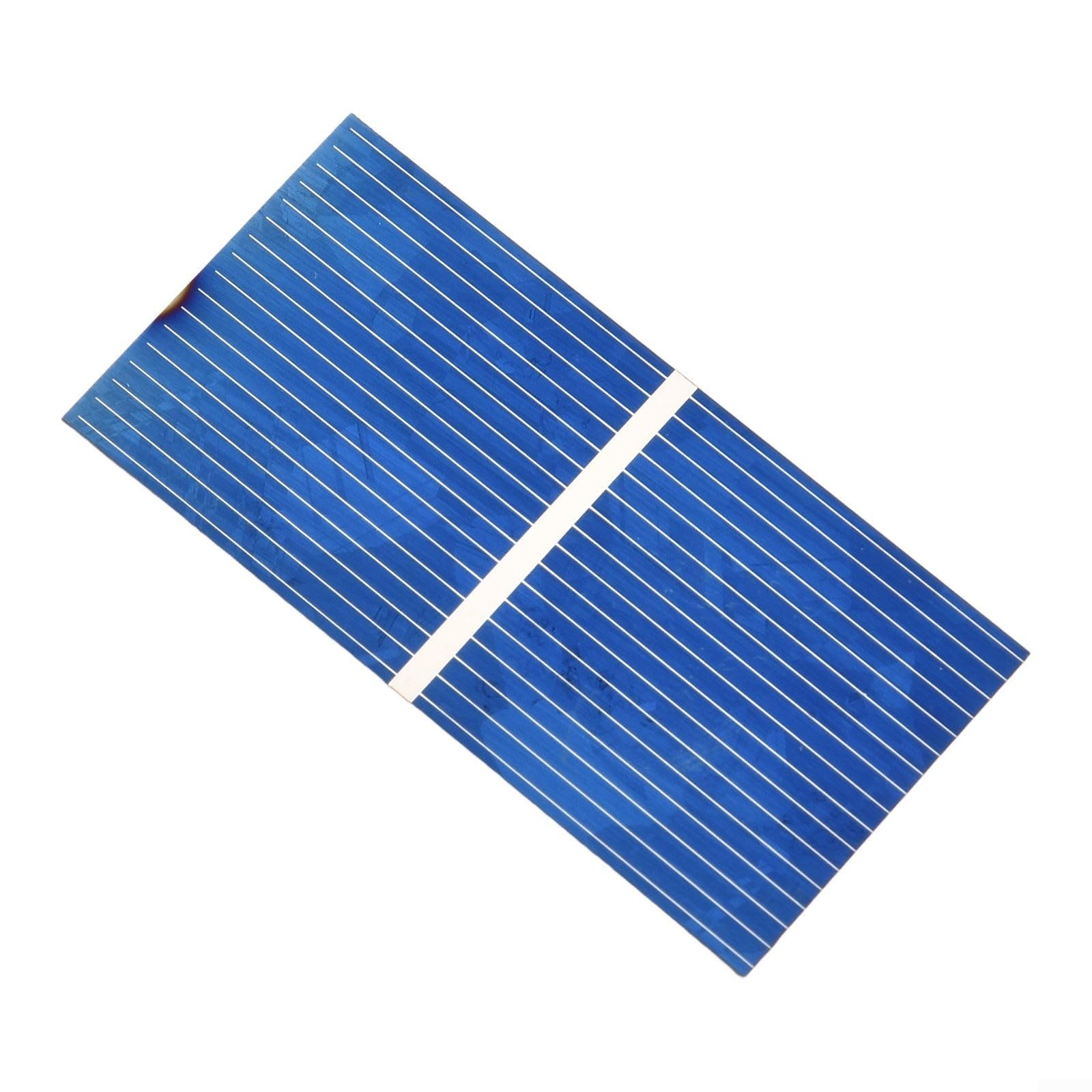 Mini-pannelli solari policristallini, celle solari 0,5 V 400 mA per progetti fai da te, giocattoli e display alimentati a energia solare, 26 mm x 52 mm kit di celle solari per esterni