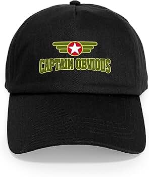 Amazon.com: CafePress Captain Obvious Cap Unique Adjustable