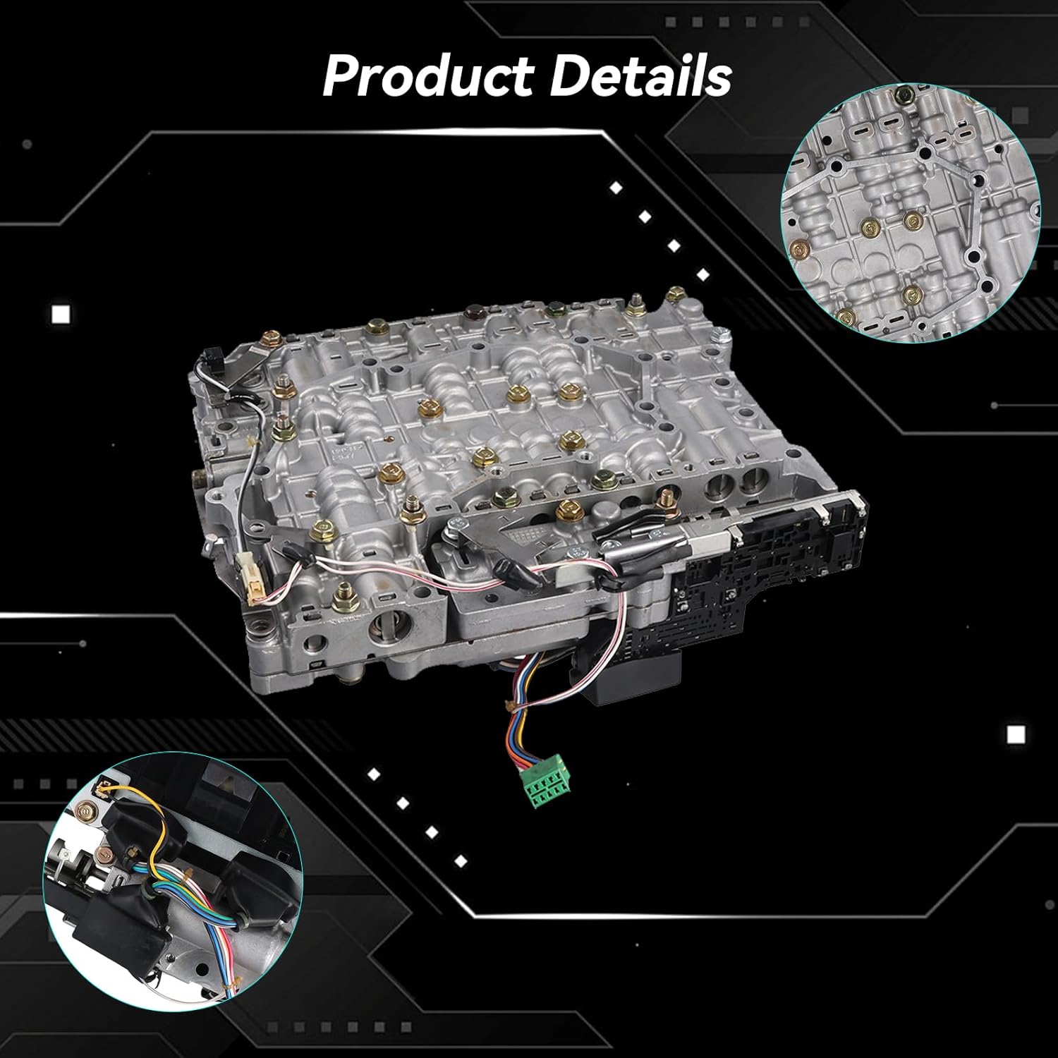 RE5R05A Valve Body with TCM & Solenoids for Nissan Frontier Titan Xterra Pathfinder Armada, for Infiniti QX56 FX35 G35 M35, Replaces 31040-90X10 0260550002