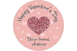 Personalized Valentine's Day Stickers for Kids - Spread Love and Celebrate the...