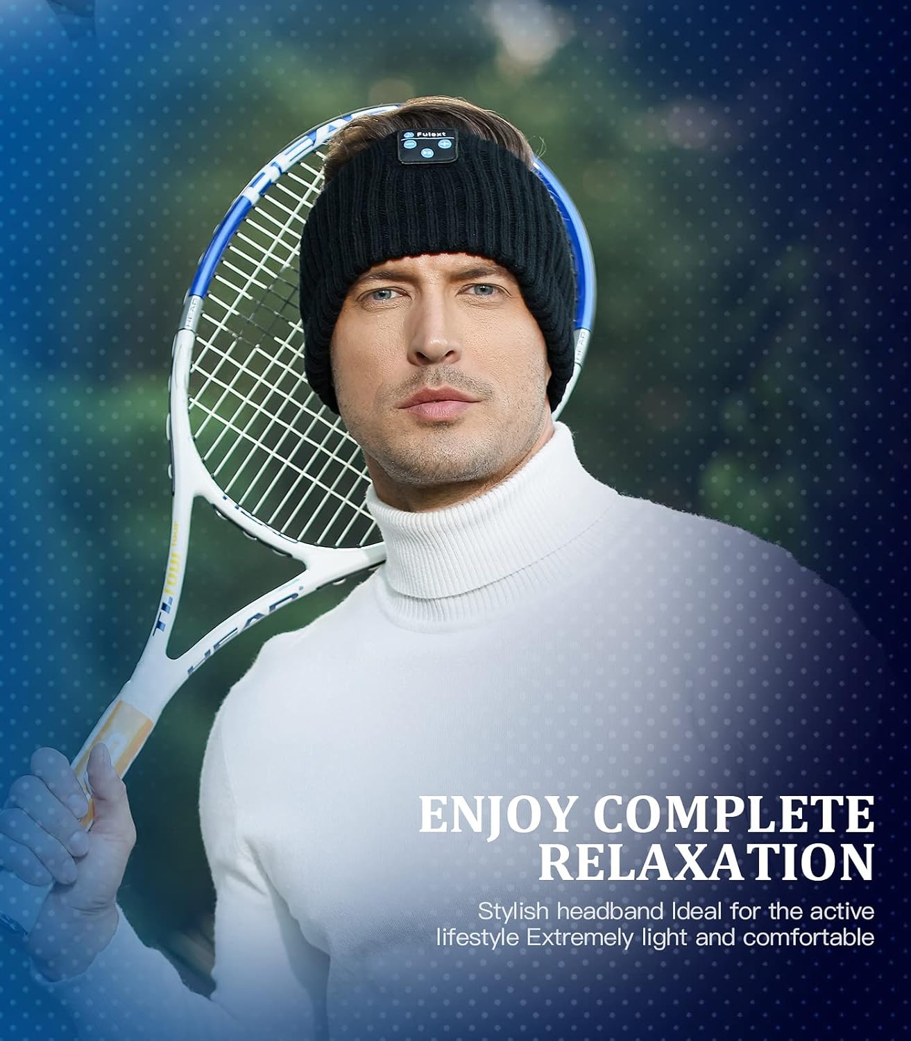 Ear Warmers, Sleep Headphones Bluetooth Beanie Headband, Wireless Ear Muffs Winter Headband with Ultra-Thin Speakers, Headphones for Side Sleepers, Thanksgiving for Women Men BlackGrey - Image 6