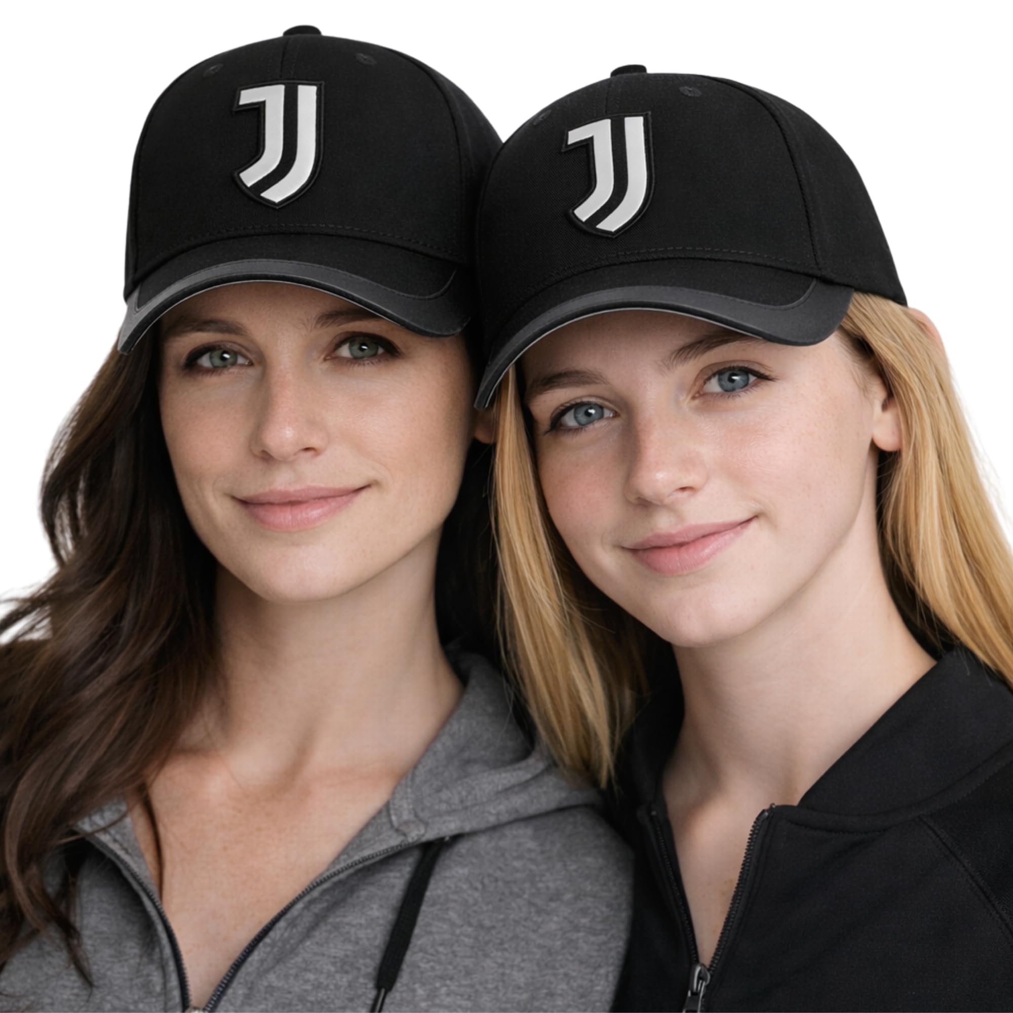 JUVENTUS Cappello Ufficiale Baseball Nero con Logo JJ Bianco- Berretto Regolabile - 100% Cotone - 2024022 - 4