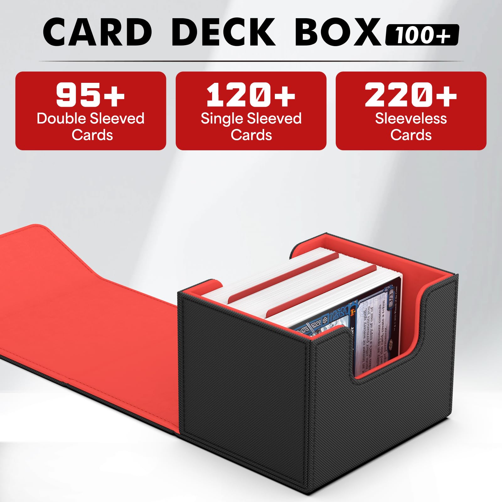 ZLCA Card Deck Box for Trading Cards, MTG Commander Deck Box Holds
