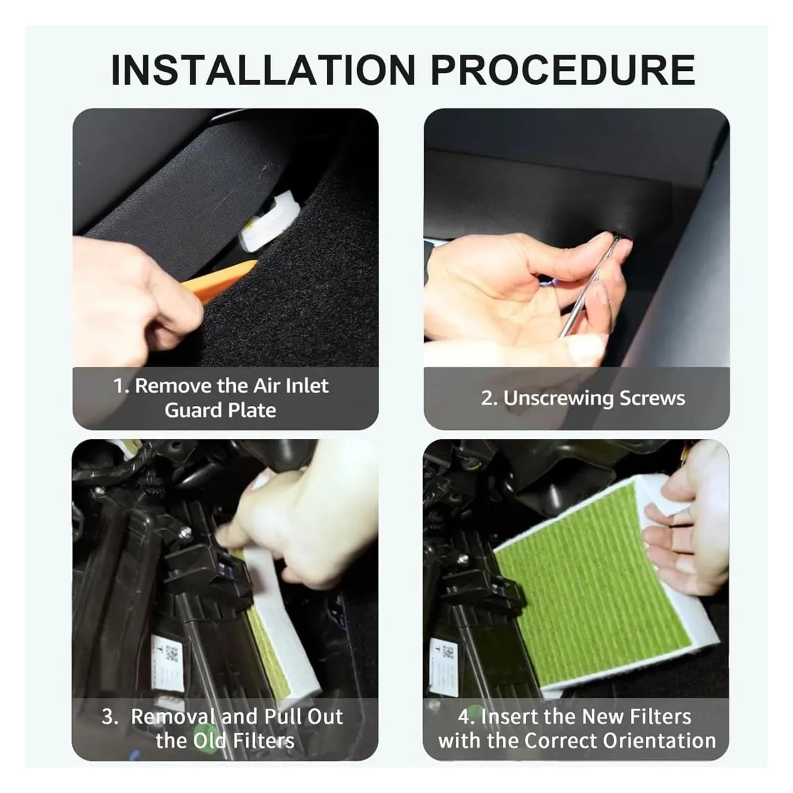 Condizionatore Filtro Aria Auto 2 Pezzi con Carbone Attivo Condizionatore Cabina con Filtro Aria A Carbone Attivo per Te&SLA Model 3 Y Filtros