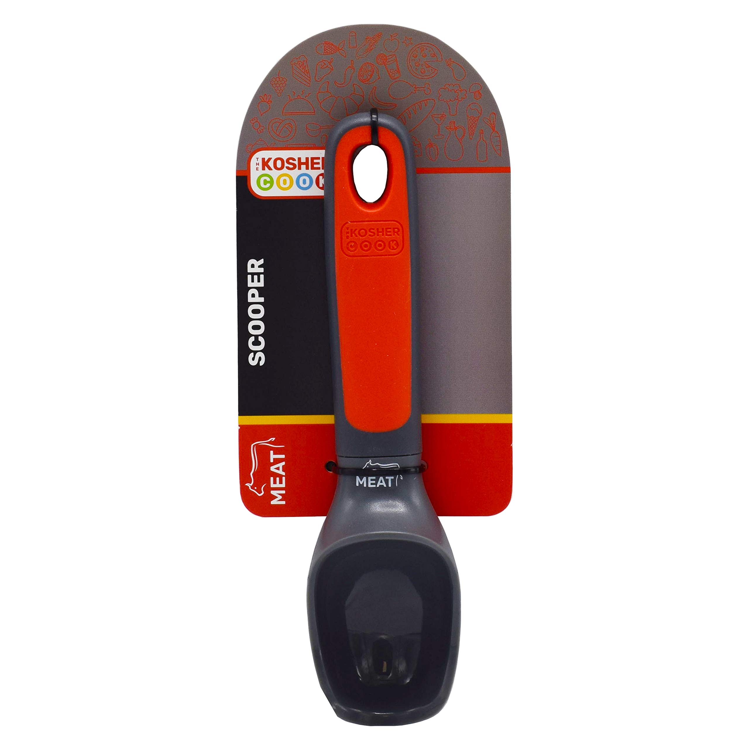 The Kosher Cook Meat (Red) Ice Cream Scoop - Non-Stick Silicone, Color Coded For Kosher Kitchens - View #10