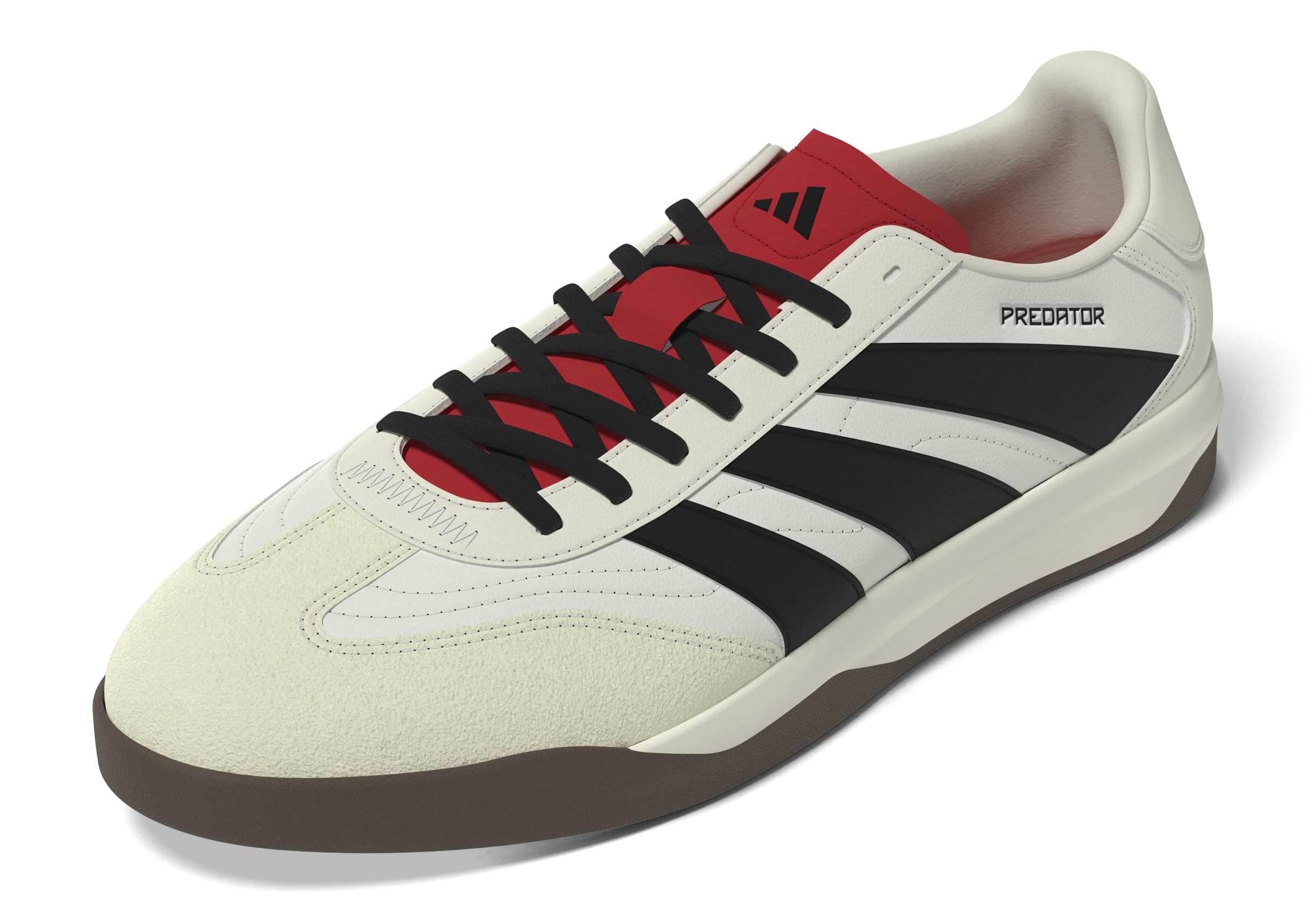 adidas Unisex Predator Freestyle Indoor Sneaker, Off White/Black/Pure Ruby, 11 US Men