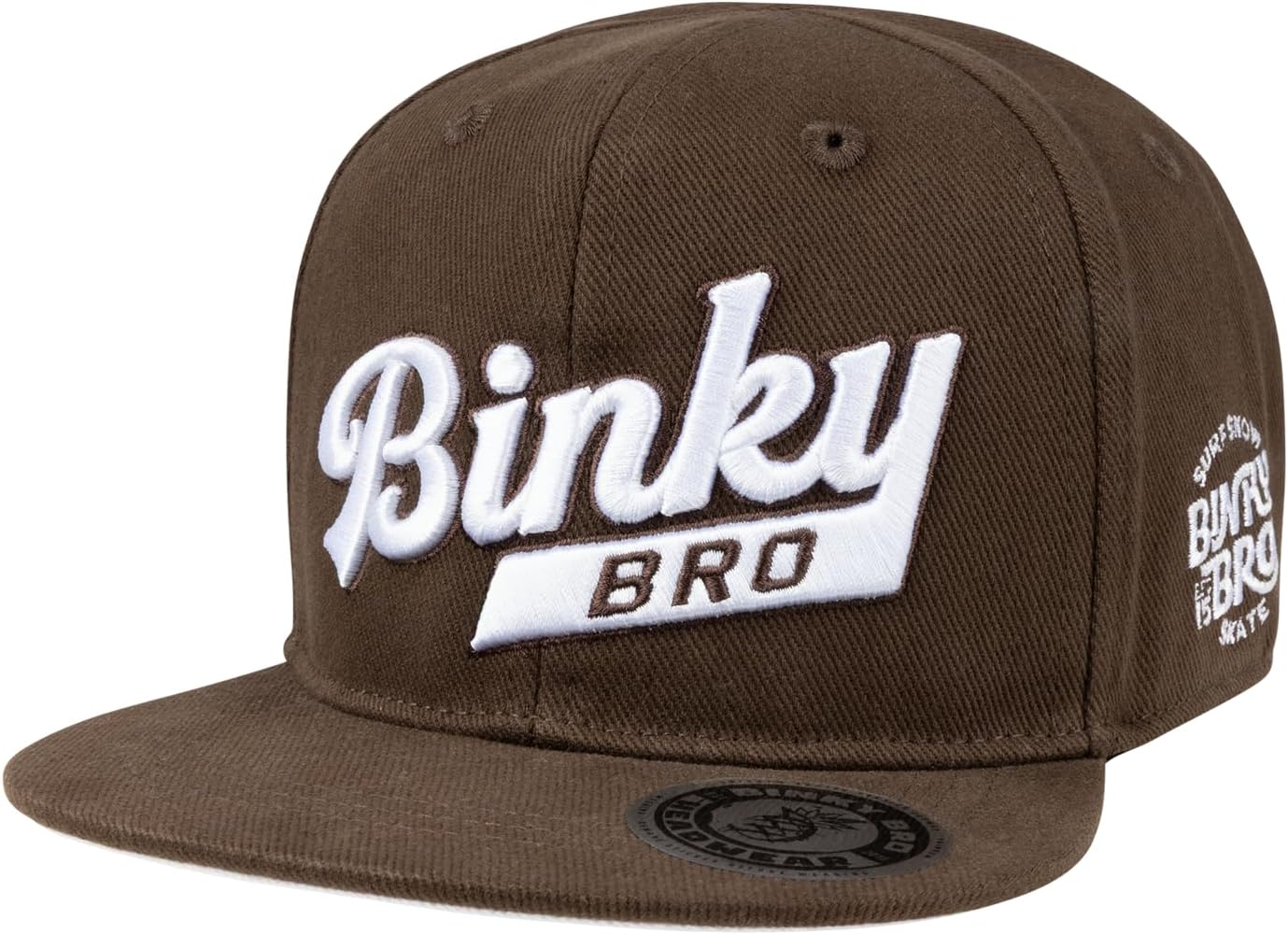 BINKYBRO Classic Snapback Hat - Flat-Bill Layered Outdoor Surfer Style Lightweight Quick-Dry Adjustable Snaphat