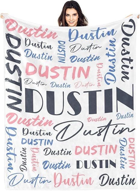 Personalized Blankets for Kids with Names Customized Blankets with Name for Adult Custom Blanket Gift for Birthday Christmas Valentines Day Gift