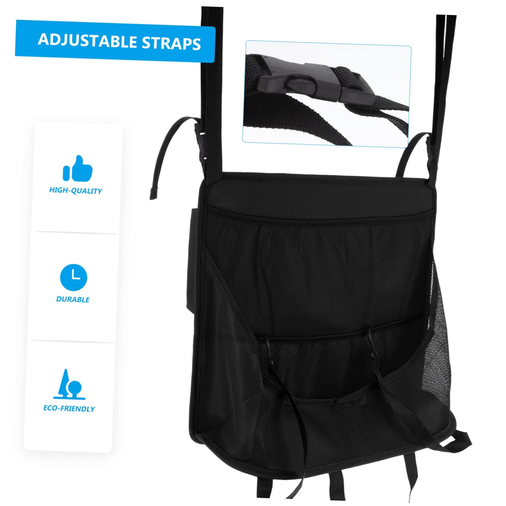 Auto Rücksitz Organizer 1 Stück aus Oxford Gewebe Schwarz