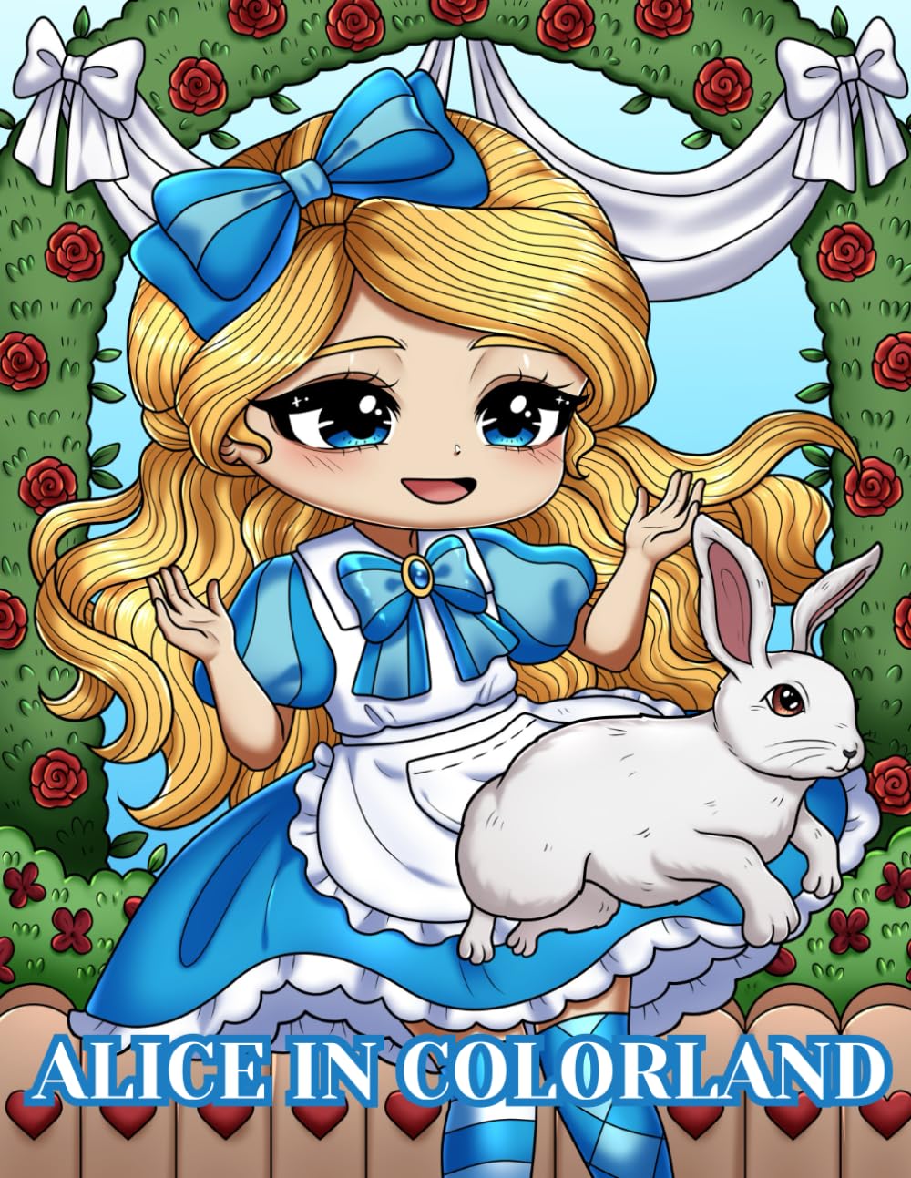 Alice in Colorland Chibi: An Adorable Chibi Adult Coloring Book Inspired by Alice in Wonderland for Relaxation and Stress-Relief