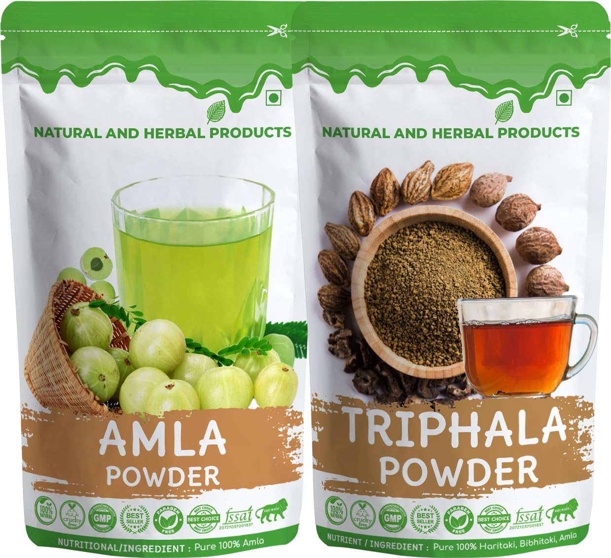 Amla Powder & Triphala Powder Combo Pack | 100% Pure & Natural Herbal Powders | Digestive & Immunity Support-picture-37
