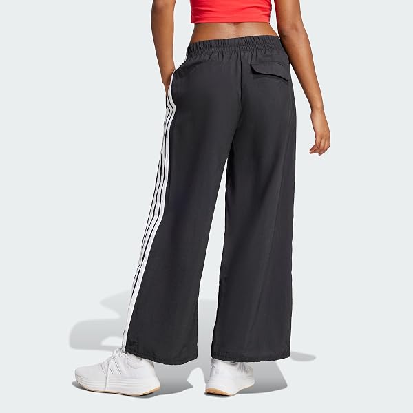 Adidas Donna Essentials 3-Stripes Lifestyle Woven Parachute Pants - 4