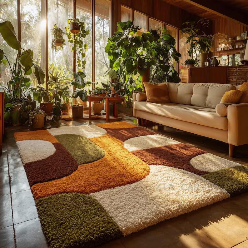 Image of zia carpets Hand Tufted Woollen Modern Collection Bedroom & Living Room Carpet Size 12 X 15 Feet
