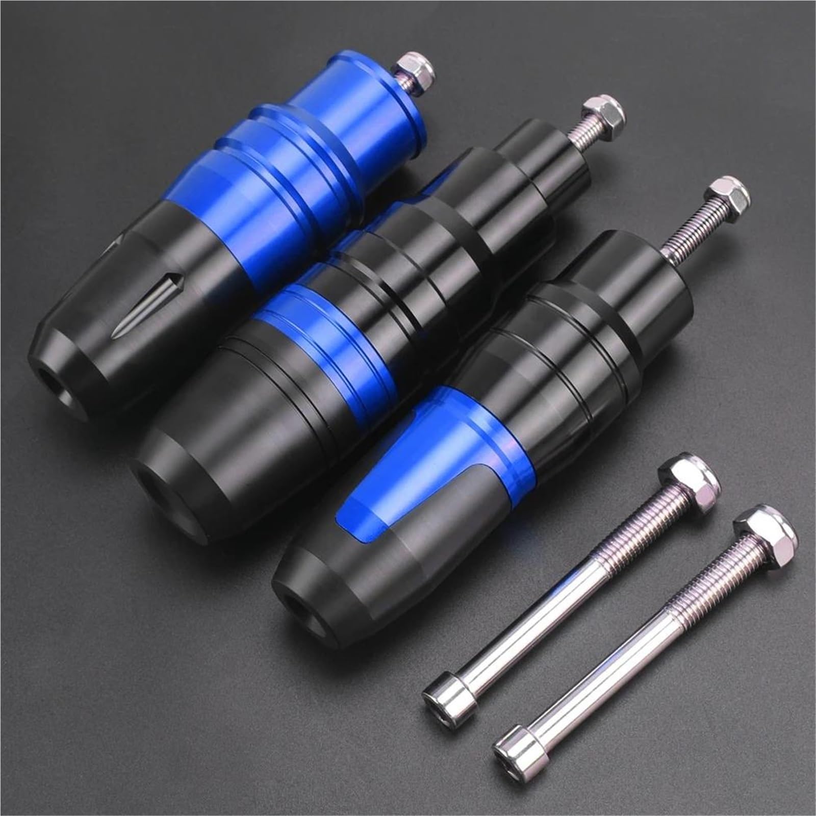 Curseurs De Cadre D'échappement De Moto pour Kawasaki Z500 pour Ninja 500 Z500 pour Ninja 500 SE 2024 2025 Protection Contre Les Chutes Curseur d'échappement Moto Protecteurs(Vert,X-1)