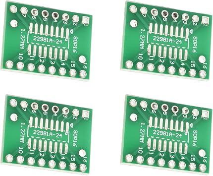 Heyiarbeit SSOP 16PIN 0.65 / SOP 16PIN 1.27 to DIP Adapter PCB Board SMD Converter 20pcs