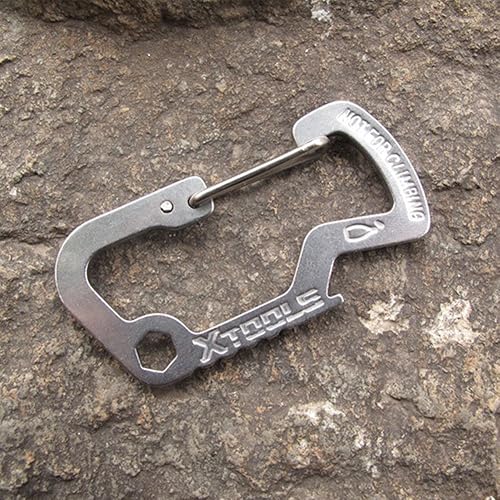 Miniatura 5 de Banner Bonnie Mosquetones de herramientas multiusos con hebilla en D, levantador de tapa de abrebotellas, agujero hexagonal de 1/4 pulgadas, 3 piezas