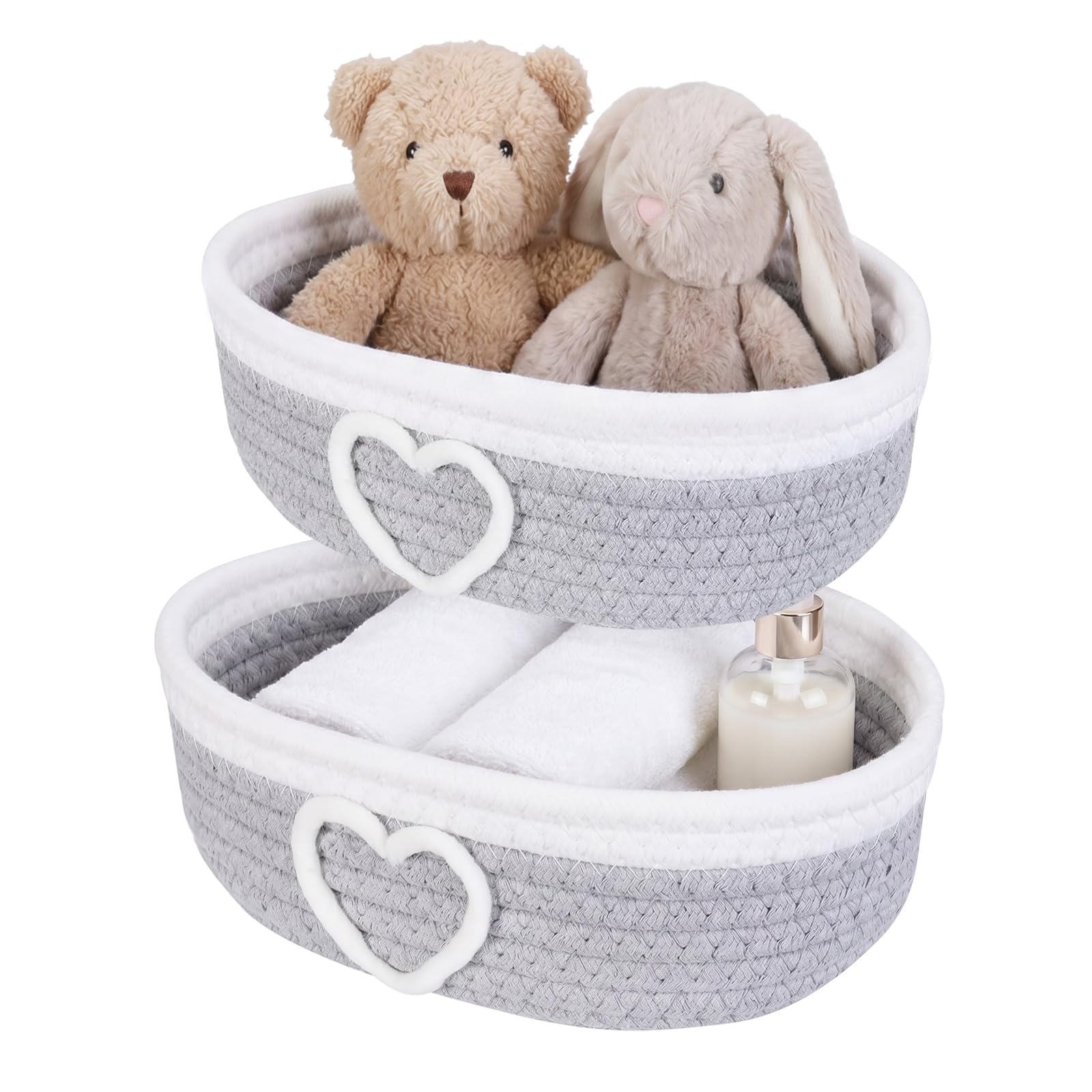 Panier de rangement corde de coton petits paniers gigognes de placard