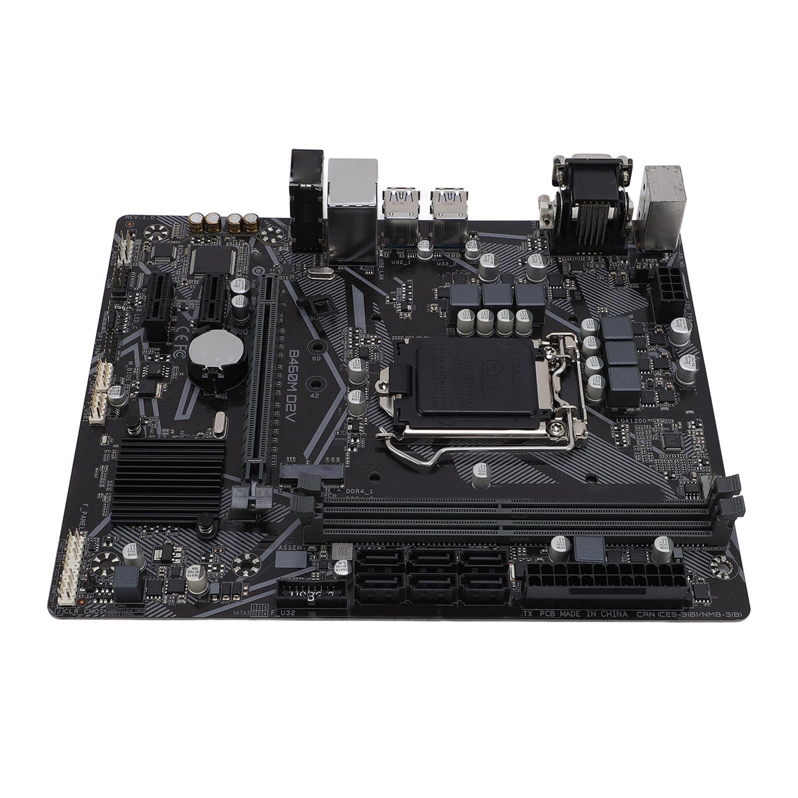 LGA 1200 Motherboard,B460M Gaming Motherboard for Desktop PC
