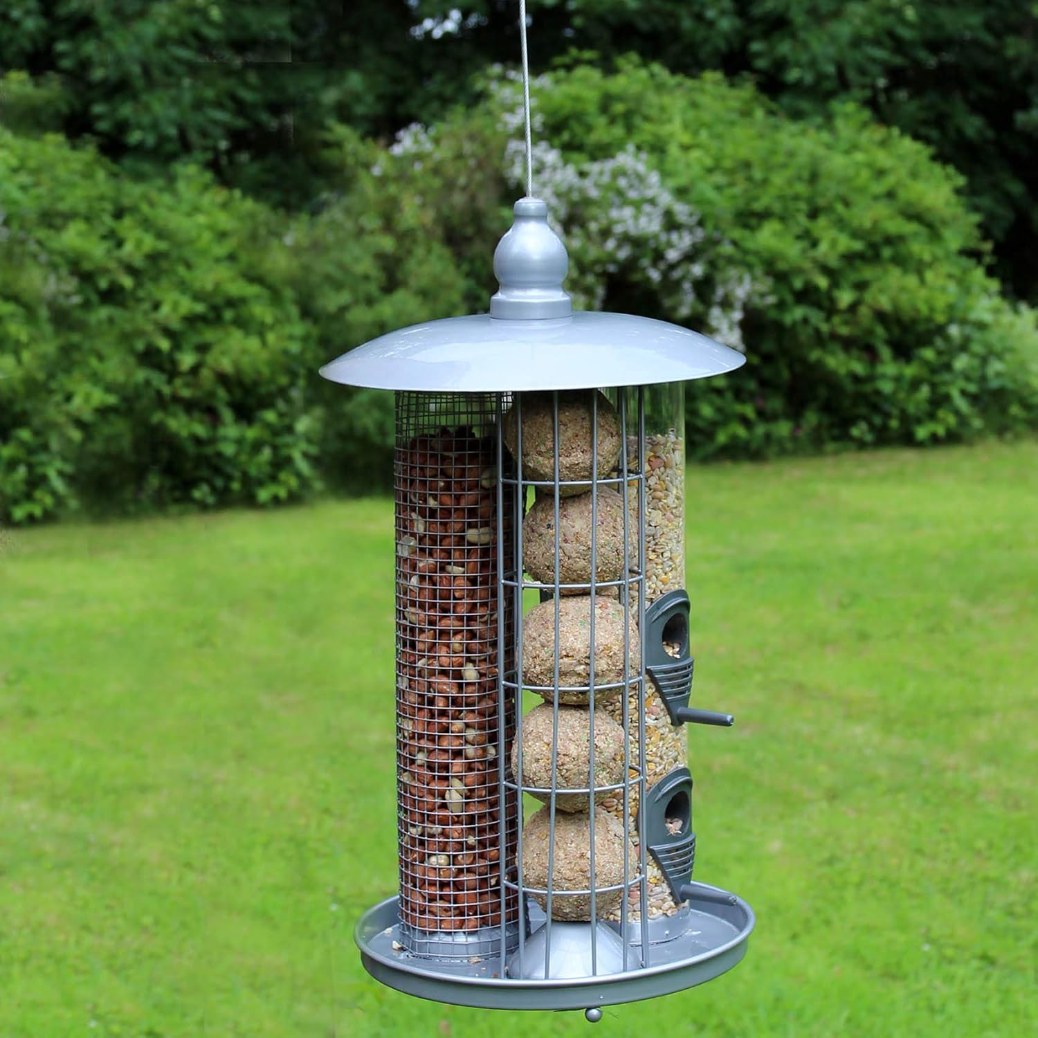 3 in 1 Hanging Bird Feeder Amazon.co.uk Garden
